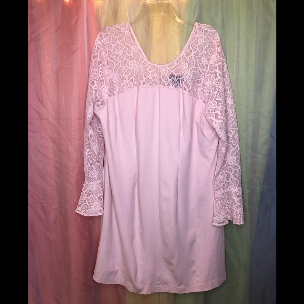 Light pink lace dress